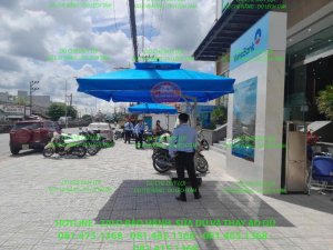 Giao Lắp 200 Dù Lệch Tâm Vuông 3x3m In Logo VietinBank Tại TP HCM Và Các Tỉnh Phía Nam